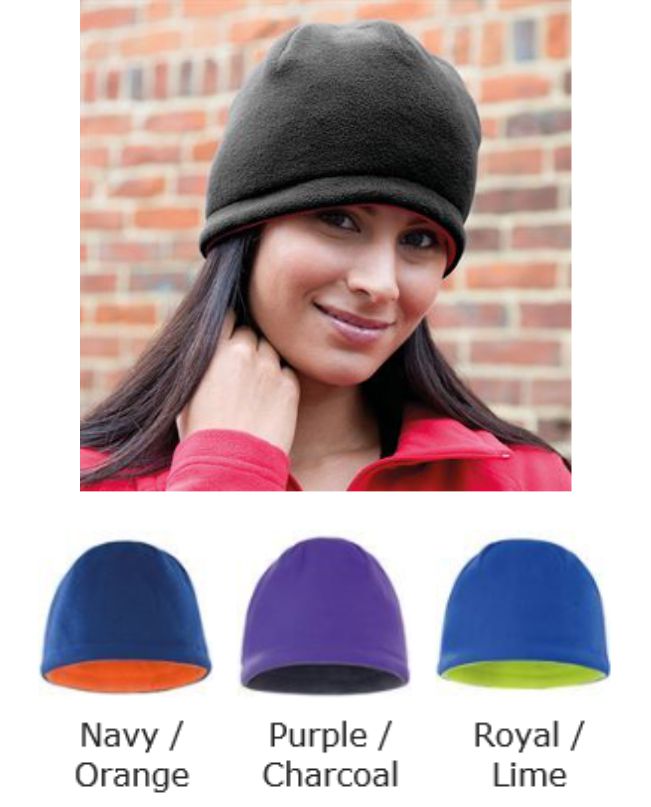 Result R374 Reversible Fleece Skull Hat  Result R374 Reversible Fleece Skull Hat